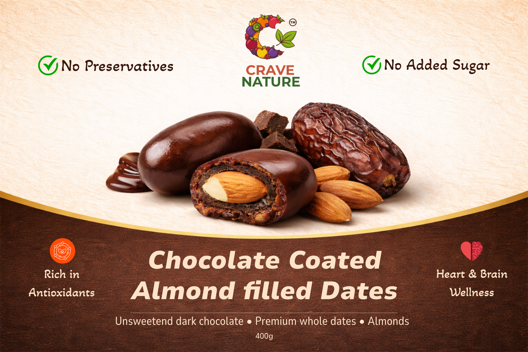 🍫 Chocolate Assorted Dates – Crave Nature